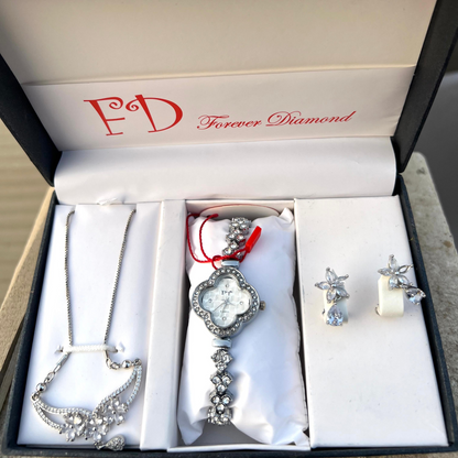 Girls Watch Gift Pack Set With Ring, Bracelet etc.